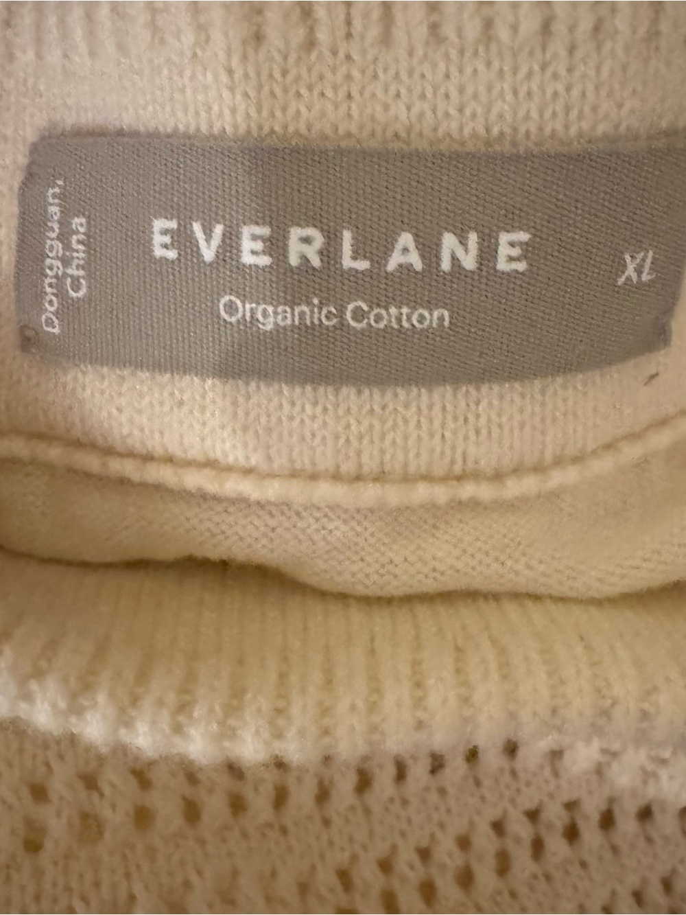 Everlane Cream Open-Weave Knit Midi Skirt - Picture 2 of 7